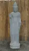 Product image 1 of the product “Standing Indian Buddha, floral pattern on the cape - gesture of fearlessness, in the sizes from 120cm to 180cm, Natural finish ”